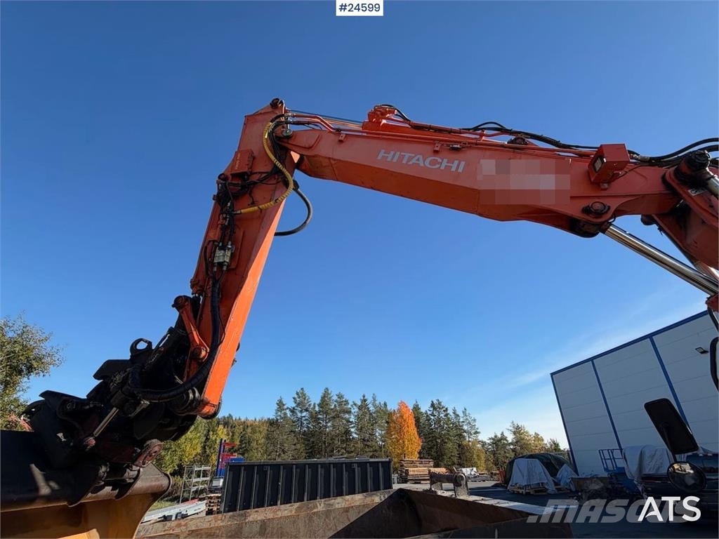 Hitachi ZX140W-6 Wheeled excavator with tilt, bucket and N Hjulgravere