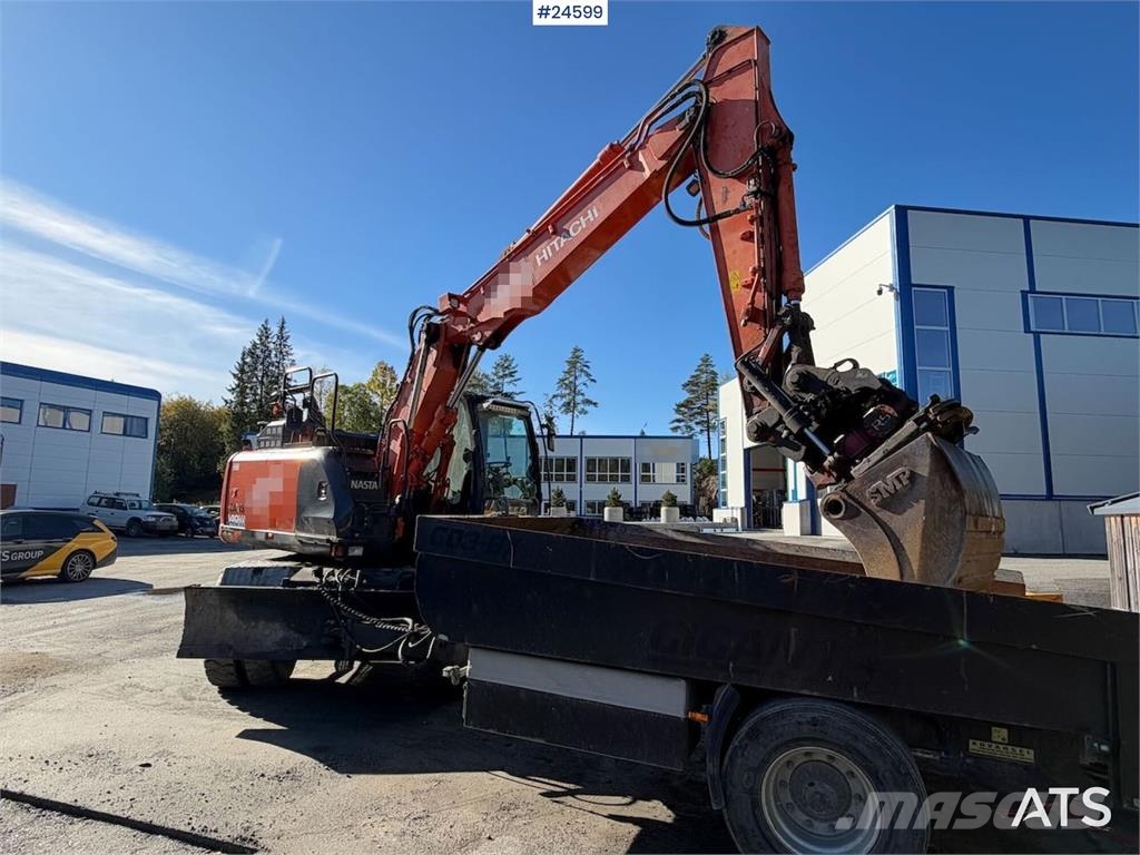 Hitachi ZX140W-6 Wheeled excavator with tilt, bucket and N Hjulgravere