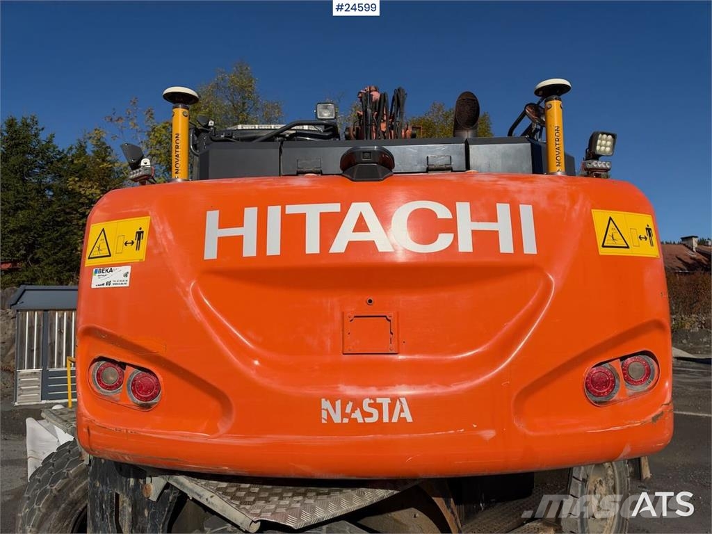 Hitachi ZX140W-6 Wheeled excavator with tilt, bucket and N Hjulgravere