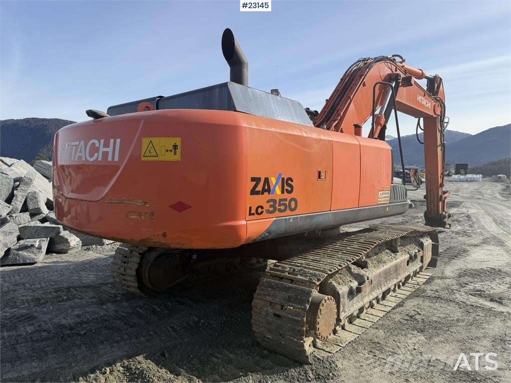 Hitachi ZX350LC-5B excavator with a tooth bucket Crawler excavators
