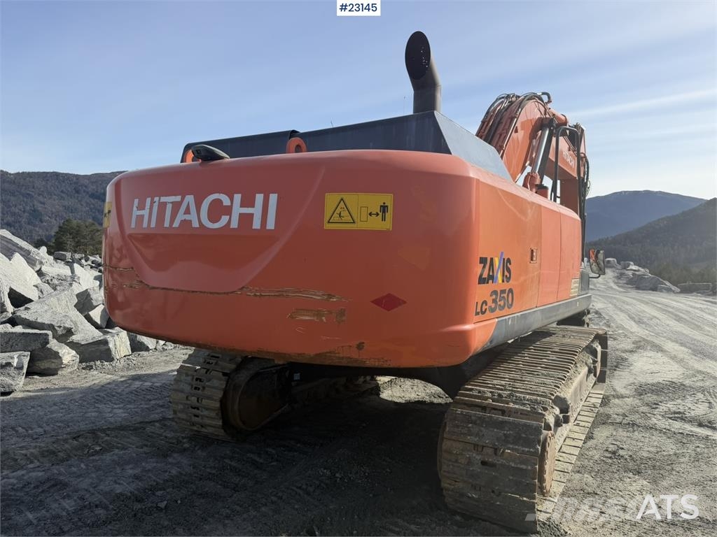 Hitachi ZX350LC-5B excavator with a tooth bucket Crawler excavators