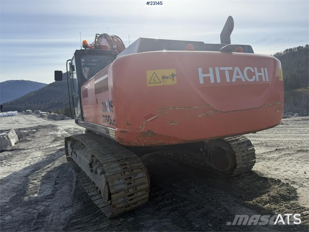 Hitachi ZX350LC-5B excavator with a tooth bucket Crawler excavators