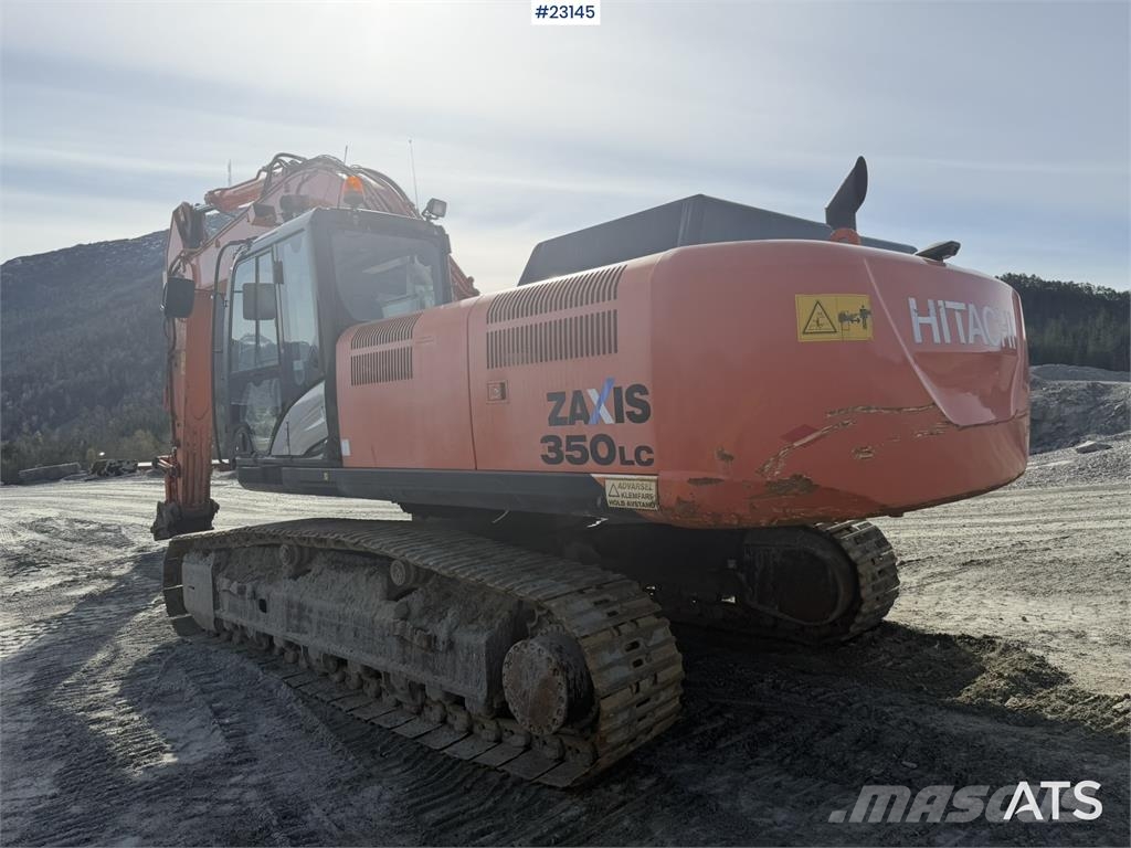 Hitachi ZX350LC-5B excavator with a tooth bucket Crawler excavators