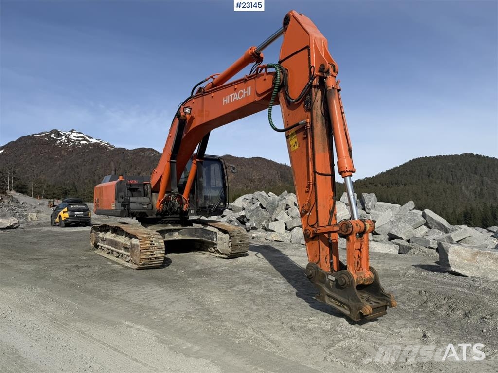 Hitachi ZX350LC-5B excavator with a tooth bucket Crawler excavators