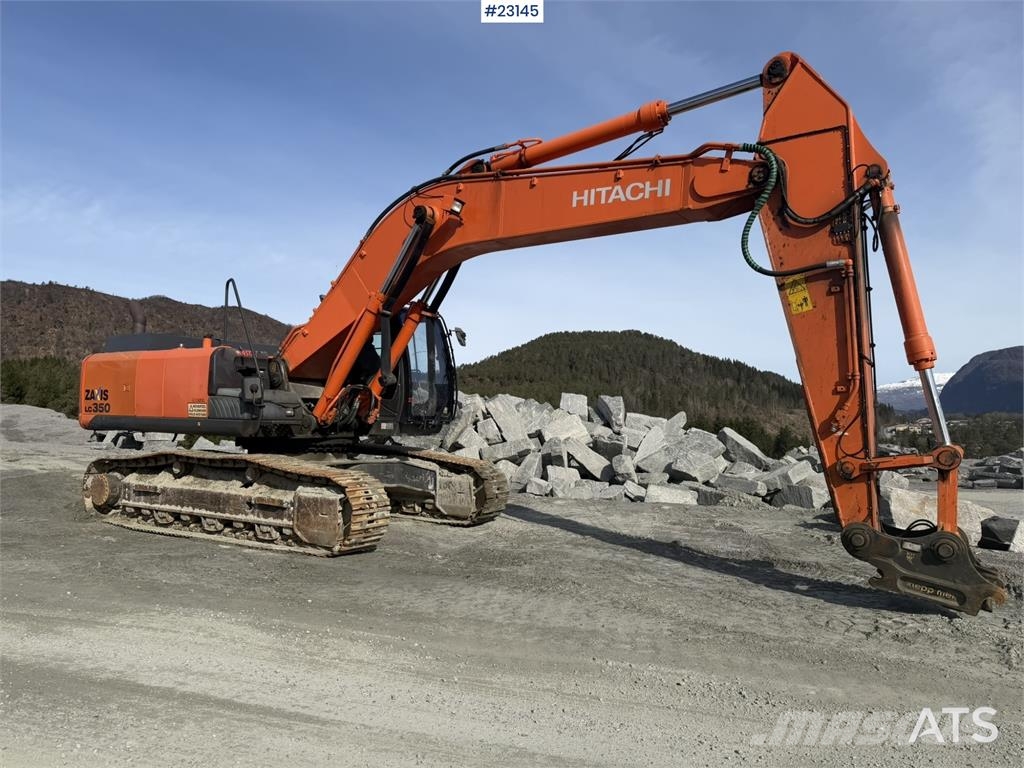 Hitachi ZX350LC-5B excavator with a tooth bucket Crawler excavators