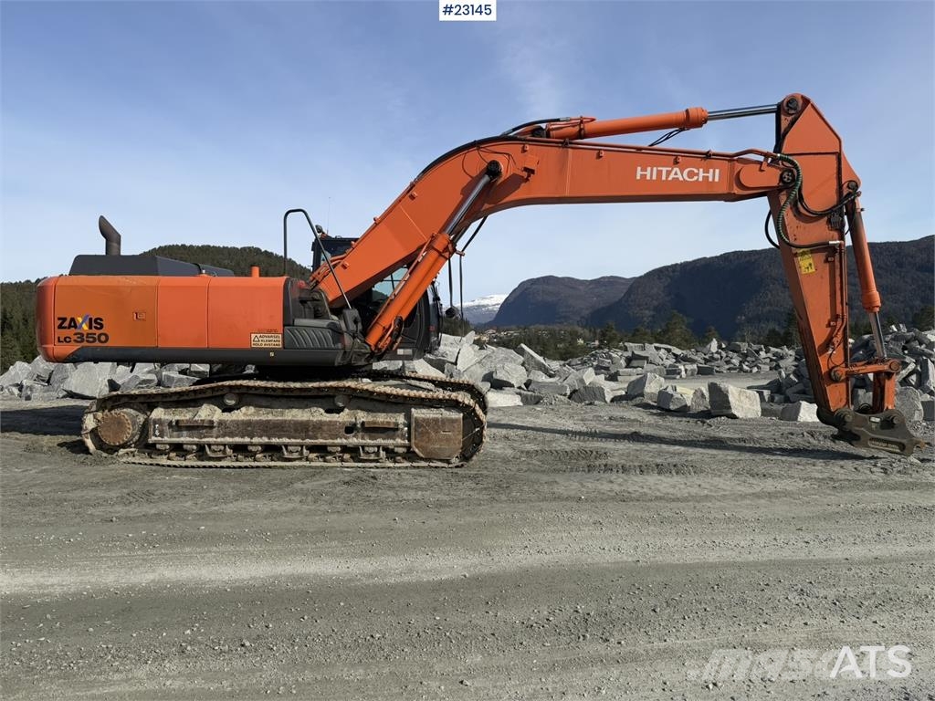 Hitachi ZX350LC-5B excavator with a tooth bucket Crawler excavators
