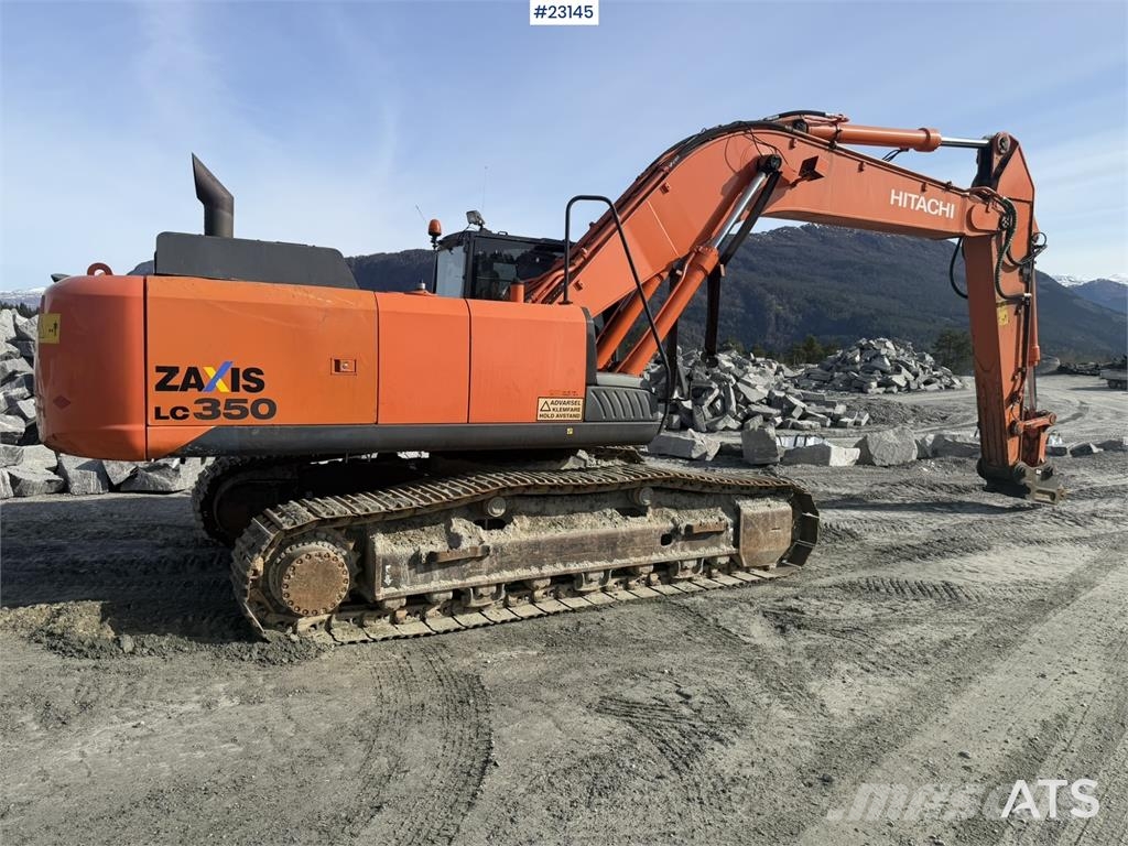 Hitachi ZX350LC-5B excavator with a tooth bucket Crawler excavators