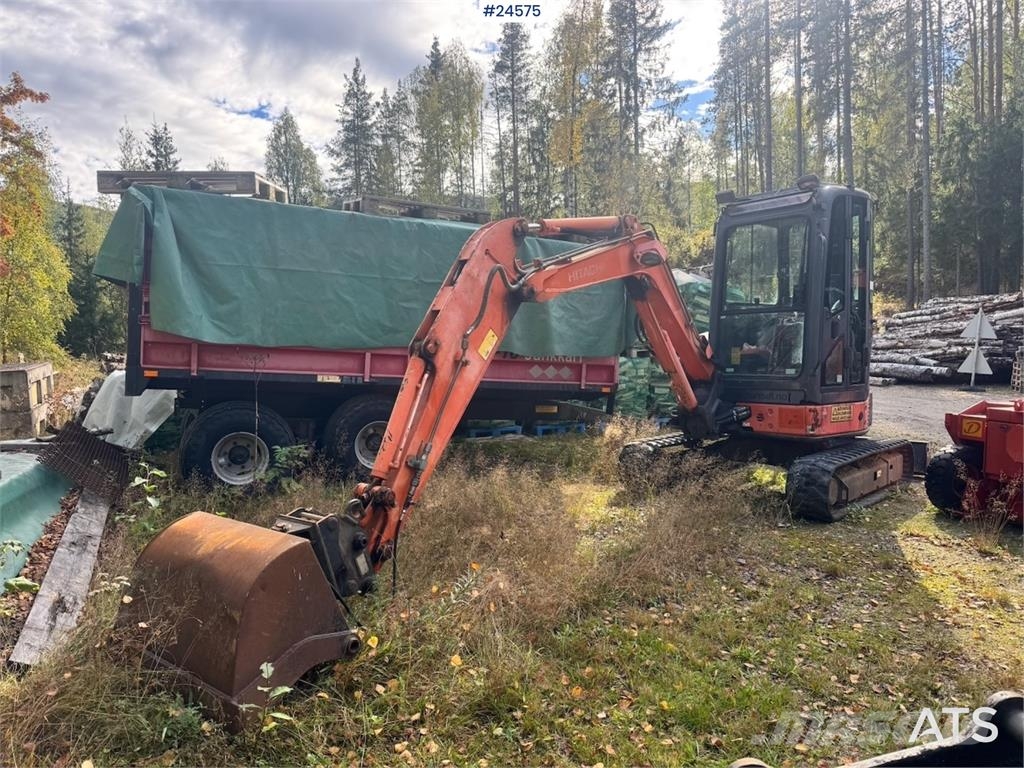 Hitachi ZX35U-2 Mini Excavator with 3 Buckets – 1,870 Hour Minigravere <7t