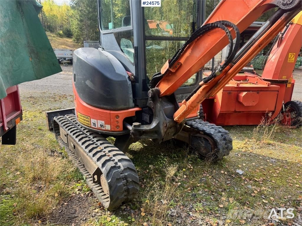 Hitachi ZX35U-2 Mini Excavator with 3 Buckets – 1,870 Hour Minigravere <7t