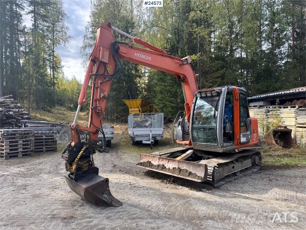 Hitachi ZX70 Excavator with Tiltrotator and 3 Buckets – On Beltegraver