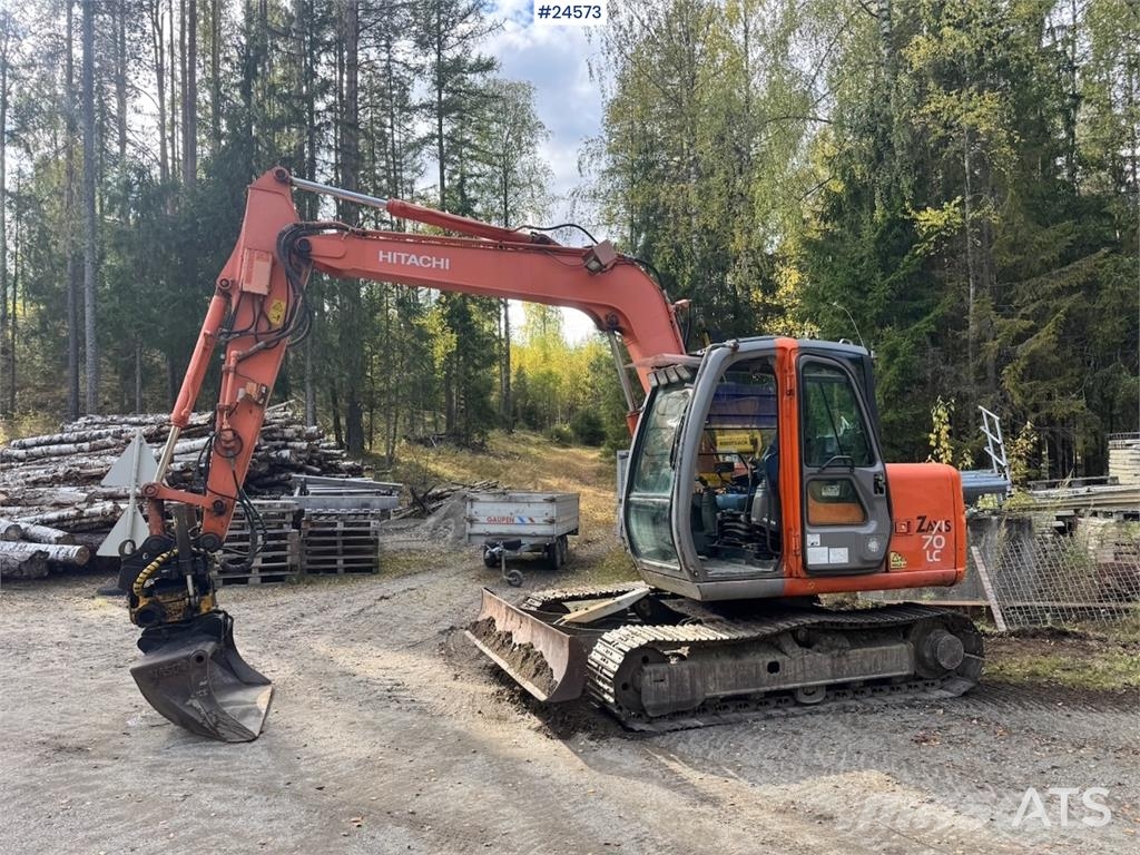 Hitachi ZX70 Excavator with Tiltrotator and 3 Buckets – On Beltegraver