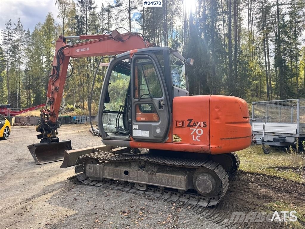 Hitachi ZX70 Excavator with Tiltrotator and 3 Buckets – On Beltegraver