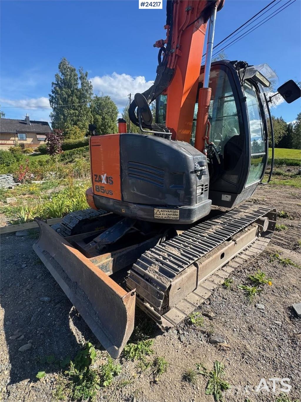 Hitachi ZX85US-5A Excavator with Tilt, Grading Bucket and  Beltegraver