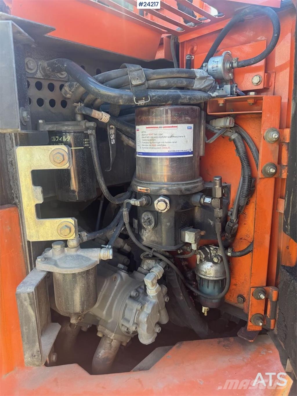 Hitachi ZX85US-5A Excavator with Tilt, Grading Bucket and  Beltegraver