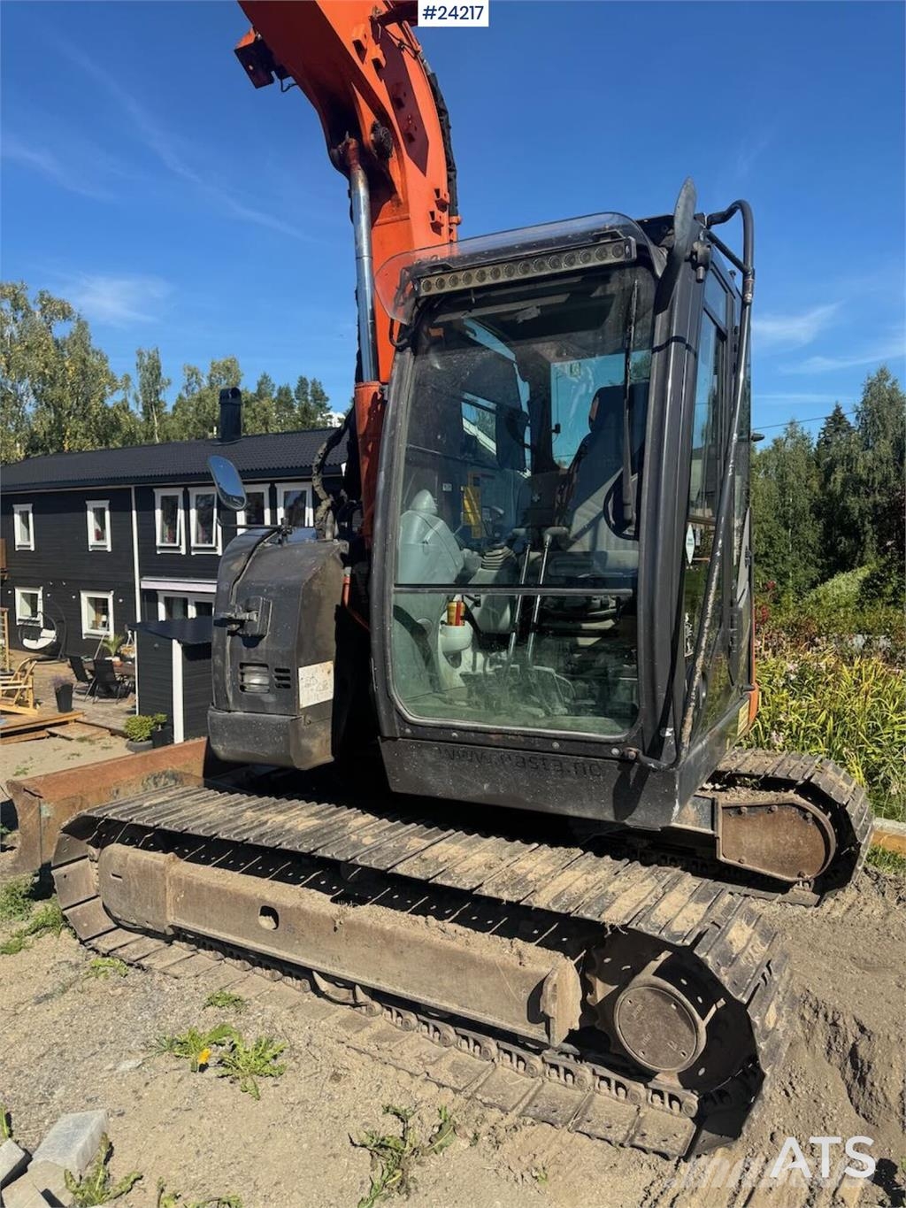 Hitachi ZX85US-5A Excavator with Tilt, Grading Bucket and  Beltegraver