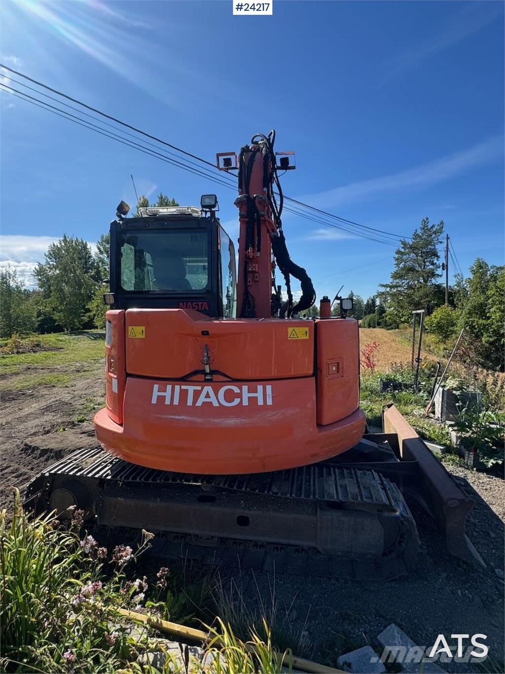 Hitachi ZX85US-5A Excavator with Tilt, Grading Bucket and  Beltegraver