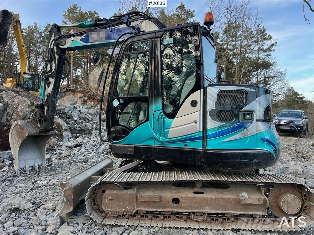 Hitachi zx85us-6 excavator w/ digging bucket, hydraulic sa, 2019