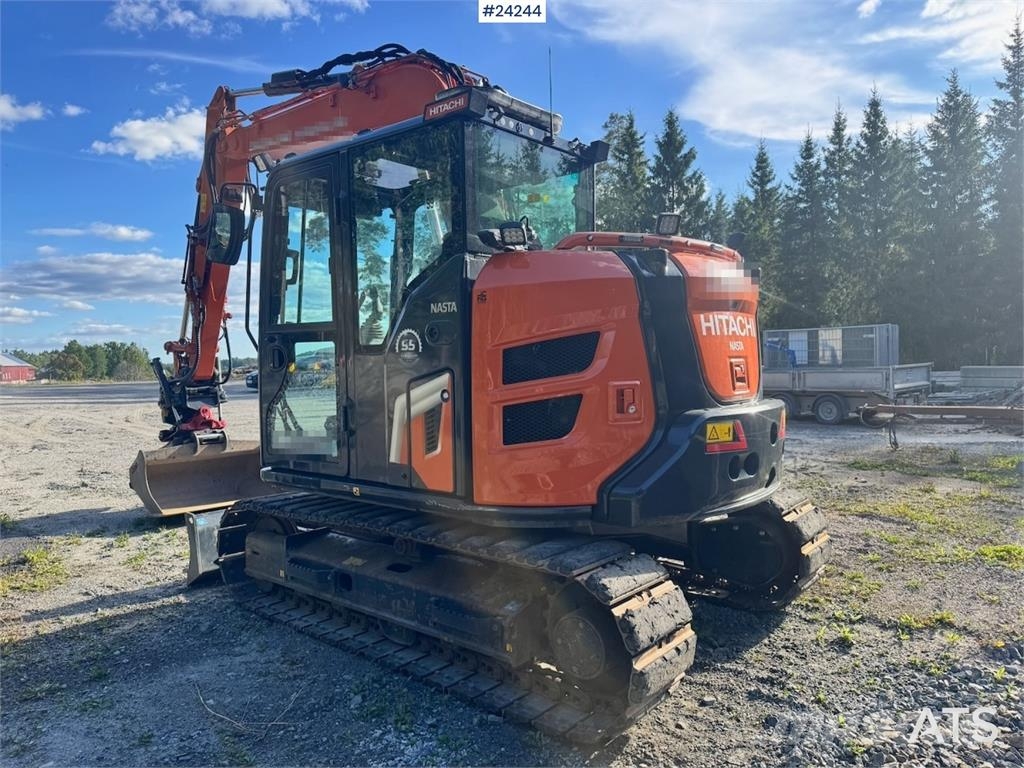 Hitachi ZX95US-7 Excavator w/ Rototilt w/ grab – 2 buckets Beltegraver