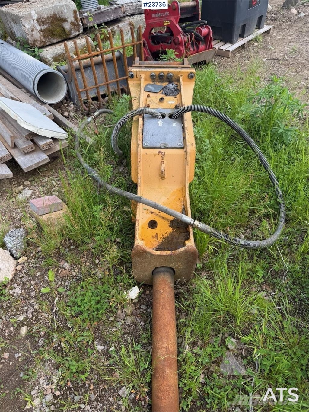 HK Spesialisten Hydraulic Breaker with S60 Coupler Kladiva