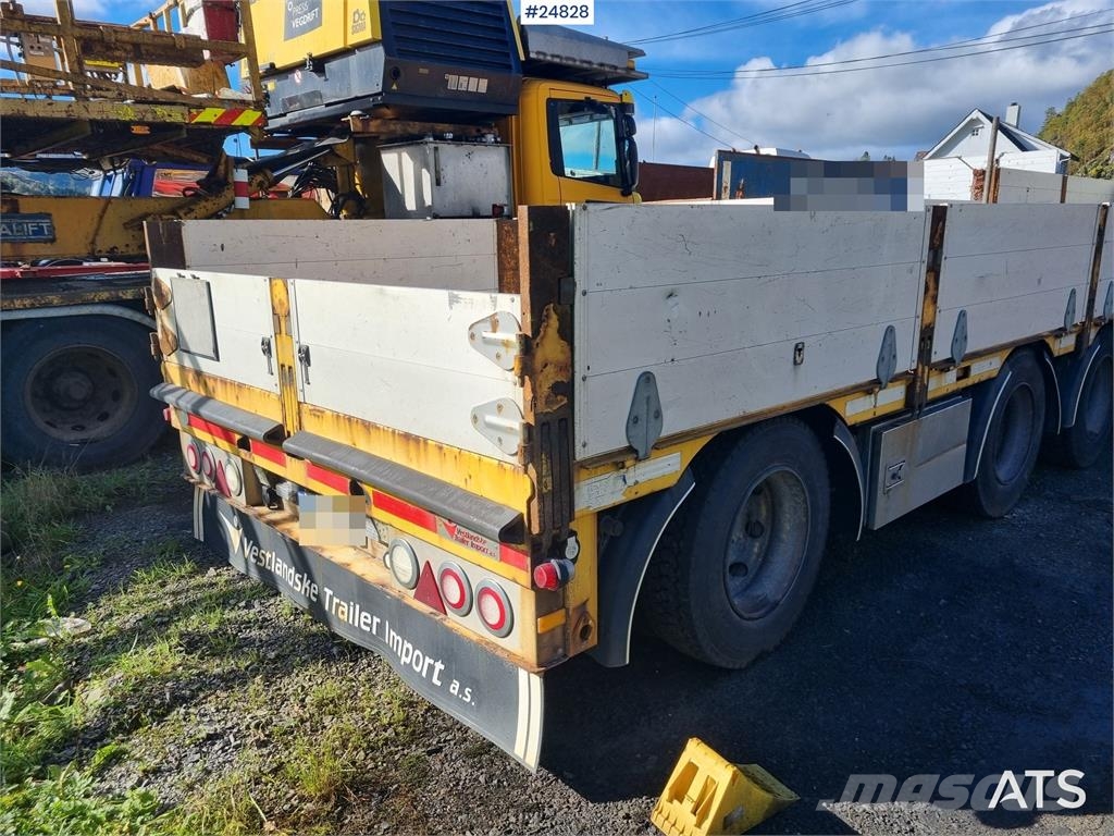 HRD 3 axle jumbo trailer with an extendable deck Andre hengere