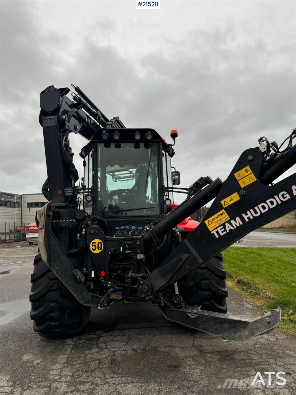 Huddig 1260C Backhoe w/ Palfinger crane, Lift, rototilt a Graafarmen