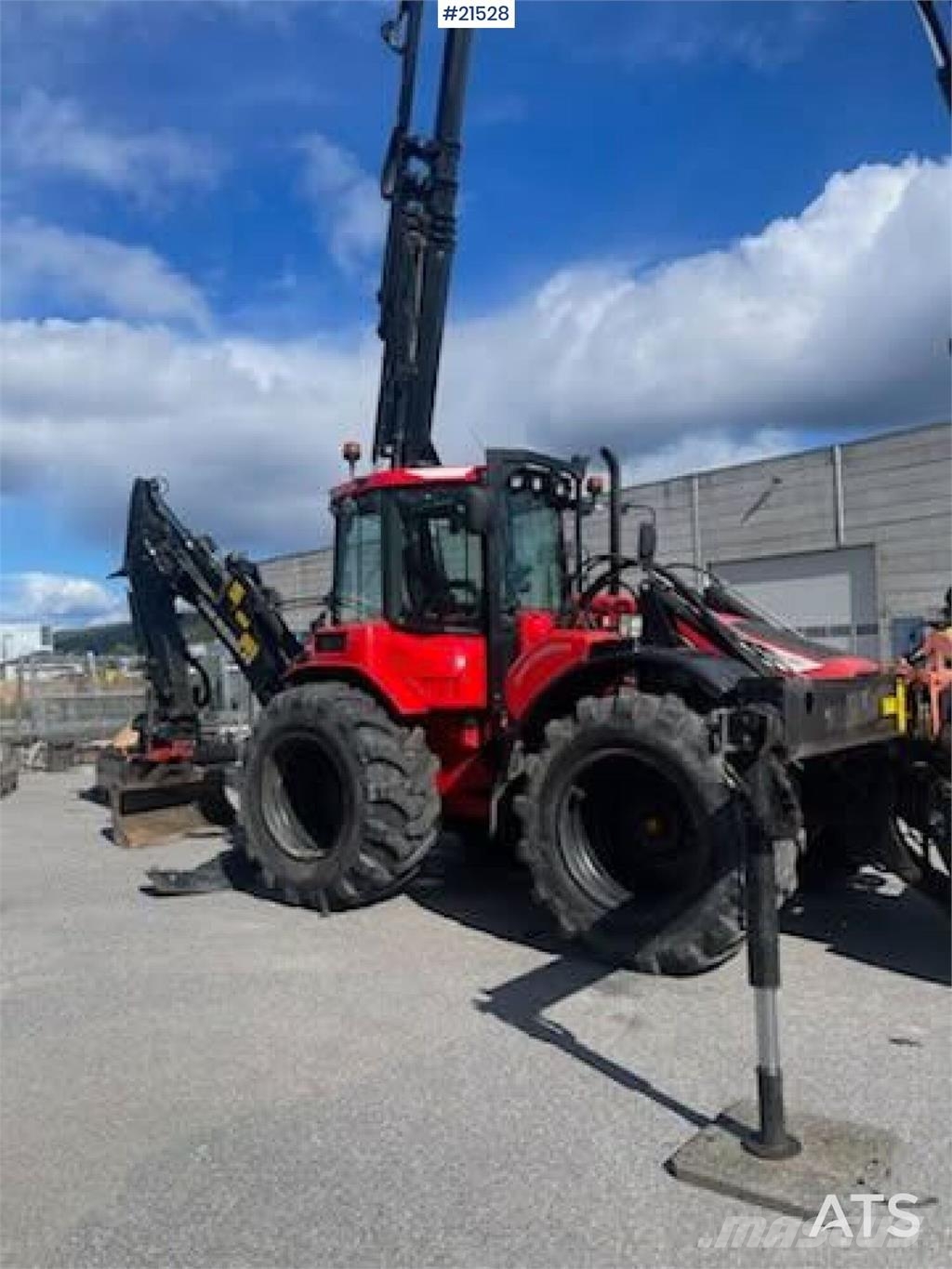 Huddig 1260C Backhoe w/ Palfinger crane, Lift, rototilt a Graafarmen