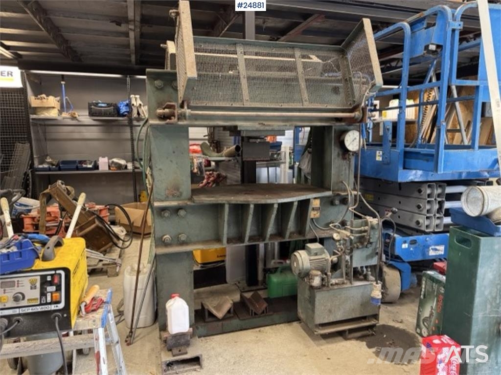 Hydraulisk verkstedpresse 60 tonn med hydraulikkag Anlegg - Annet