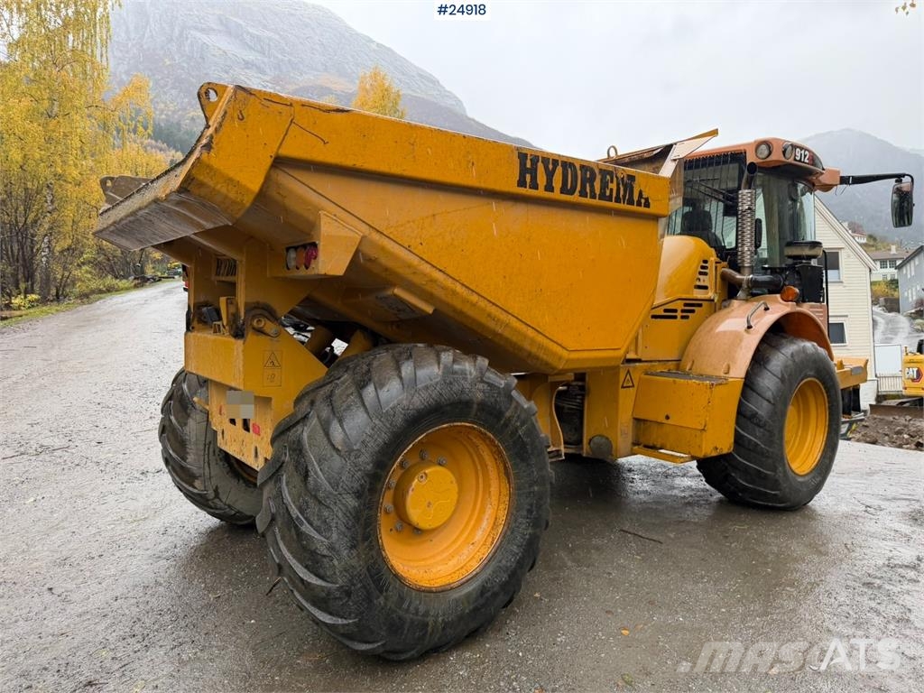 Hydrema 912E Dumper truck with white registration plates Dúmpers de obra
