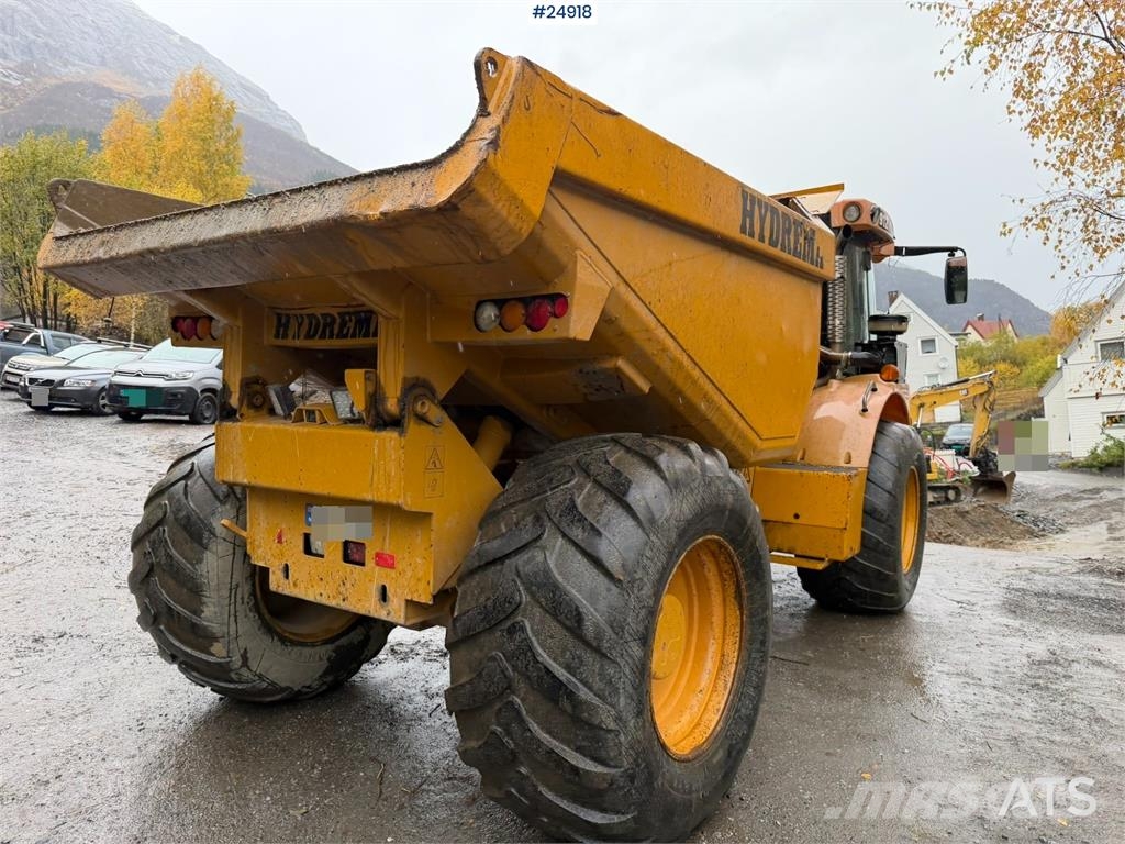 Hydrema 912E Dumper truck with white registration plates Dúmpers de obra