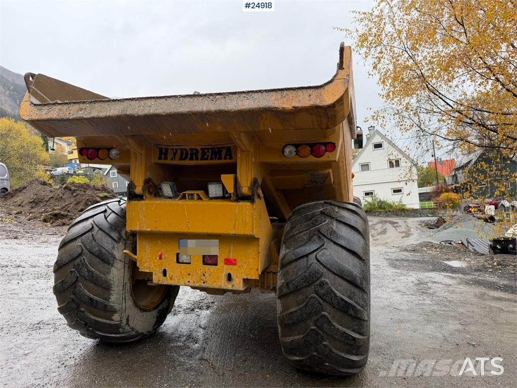 Hydrema 912E Dumper truck with white registration plates Dúmpers de obra