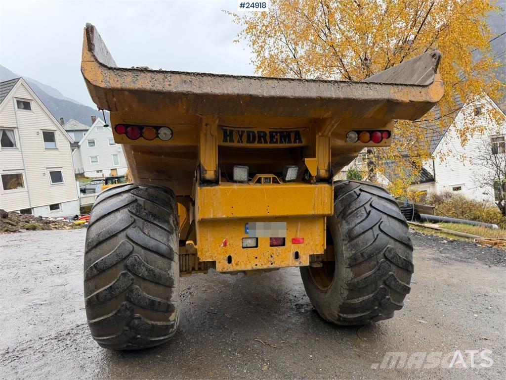 Hydrema 912E Dumper truck with white registration plates Dúmpers de obra