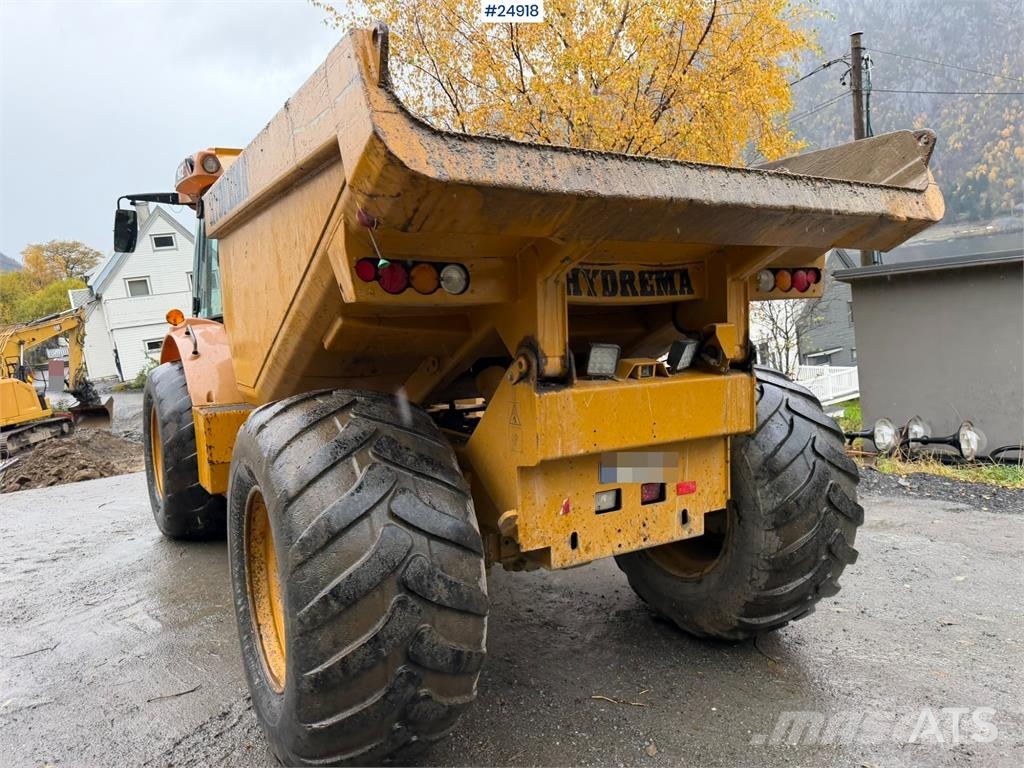 Hydrema 912E Dumper truck with white registration plates Dúmpers de obra