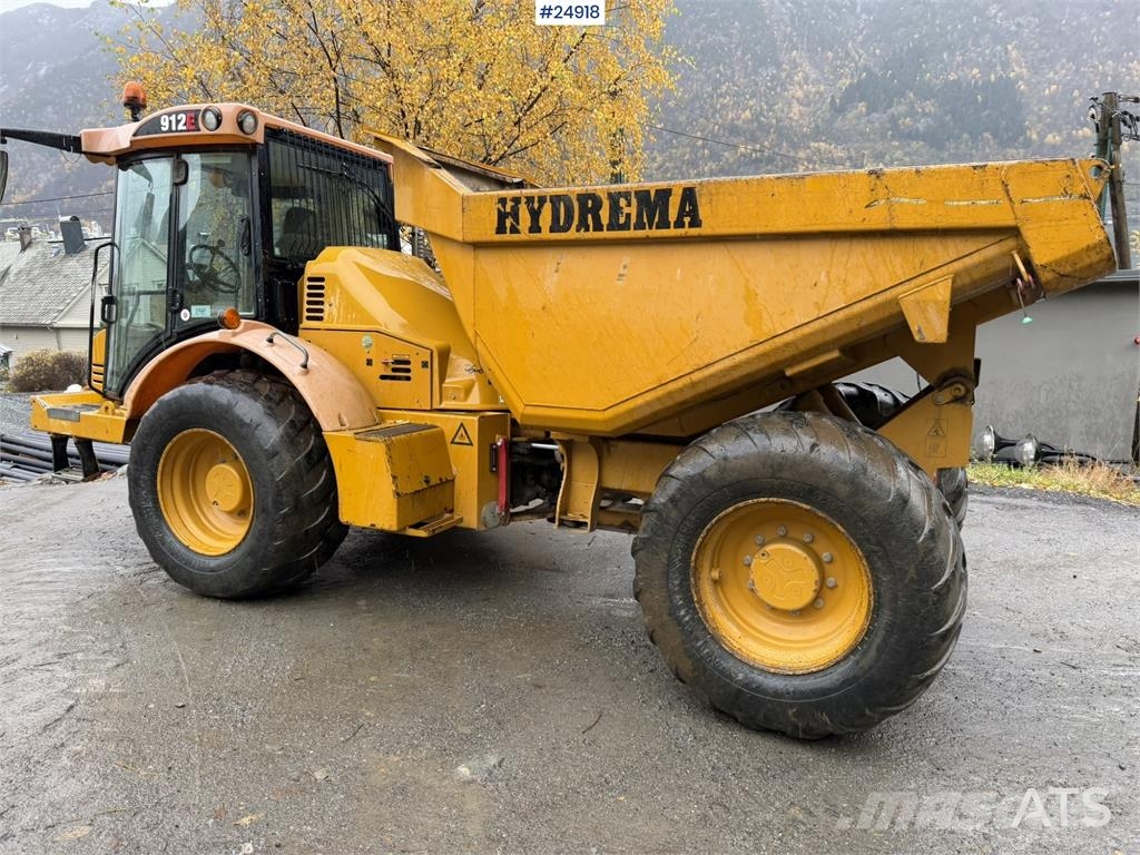 Hydrema 912E Dumper truck with white registration plates Dúmpers de obra