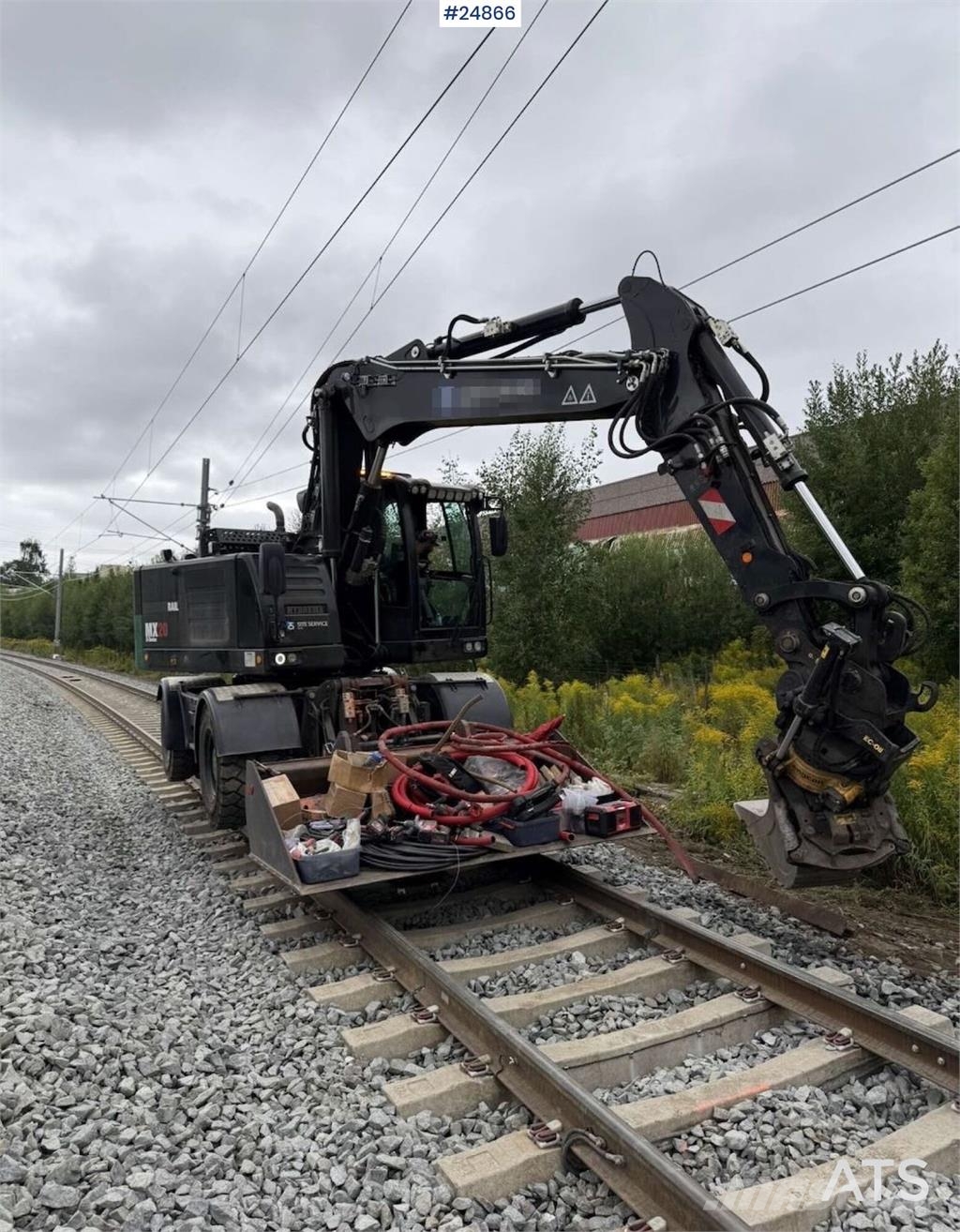 Hydrema MX20 Wheeled excavator with rail wheels Wheeled excavators