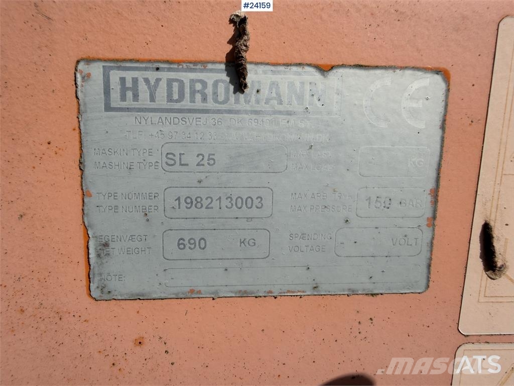 Hydromann SL25 Muut koneet