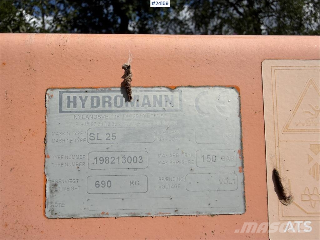 Hydromann SL25 Muut koneet