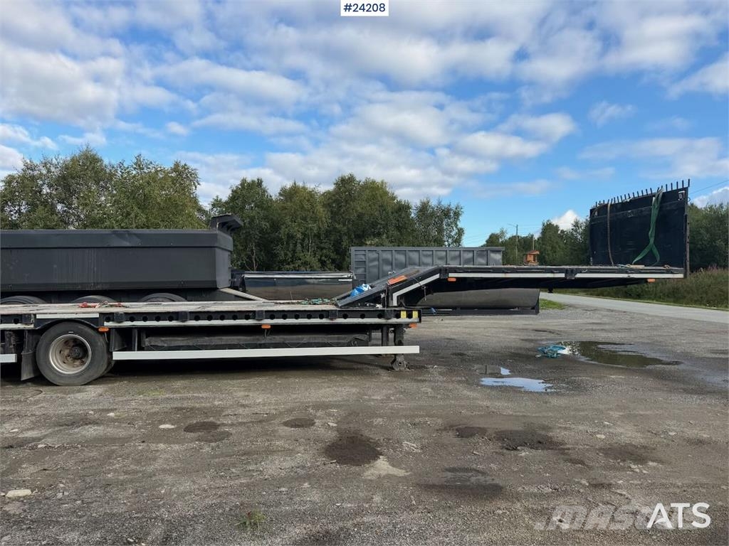 Istrail 3 axle machine trailer w/ extension, widening and  Zemie treileri