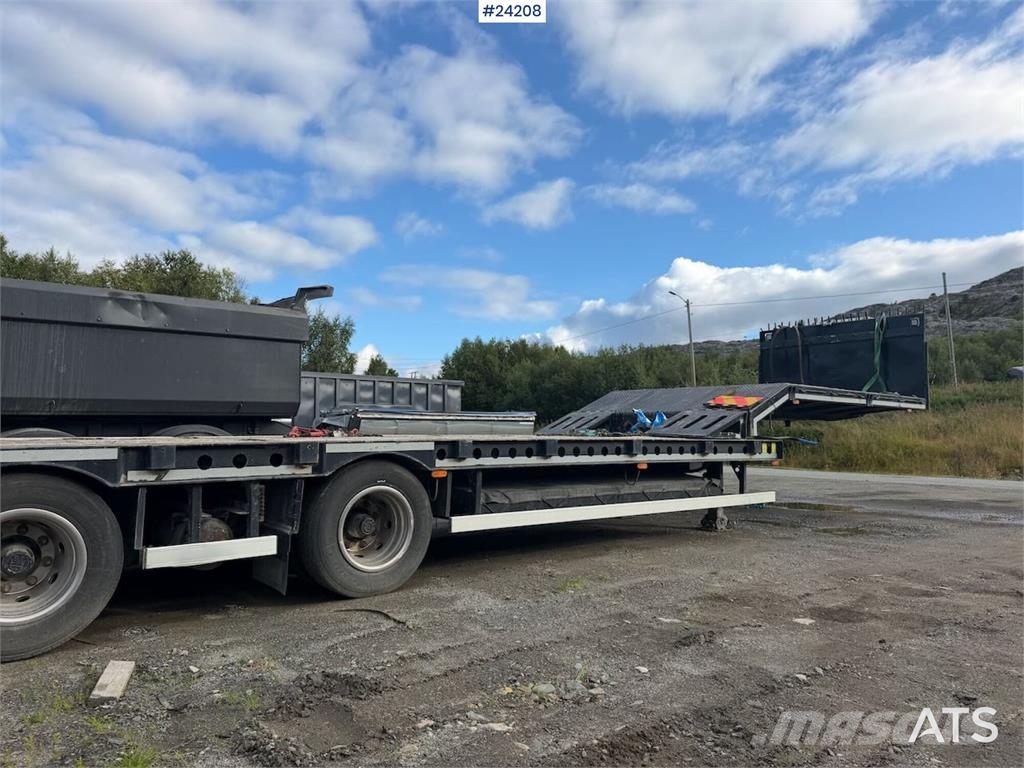 Istrail 3 axle machine trailer w/ extension, widening and  Zemie treileri