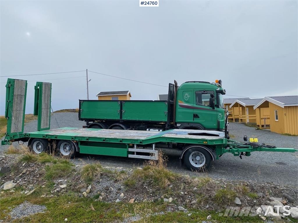 Istrail 3 axle machine trailer Низкорамные прицепы