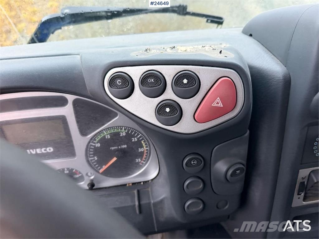 Iveco 100E21 flatbed truck with rear-mounted crane. Repa Flatbed/Dropside trucks