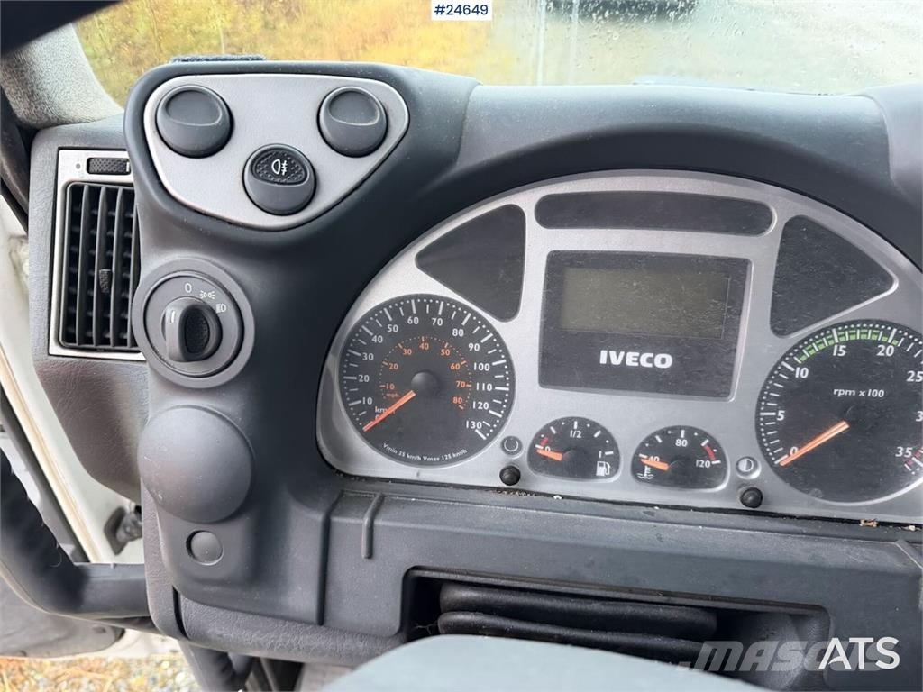 Iveco 100E21 flatbed truck with rear-mounted crane. Repa Flatbed/Dropside trucks