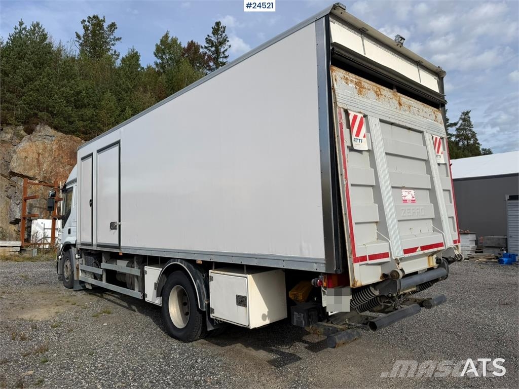 Iveco 190S35 Box truck – repair project with tail lift Box body trucks