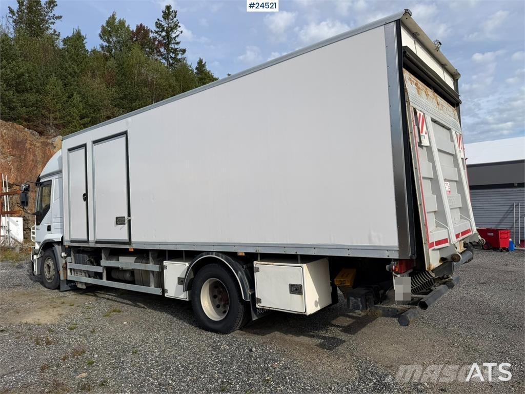 Iveco 190S35 Box truck – repair project with tail lift Box body trucks
