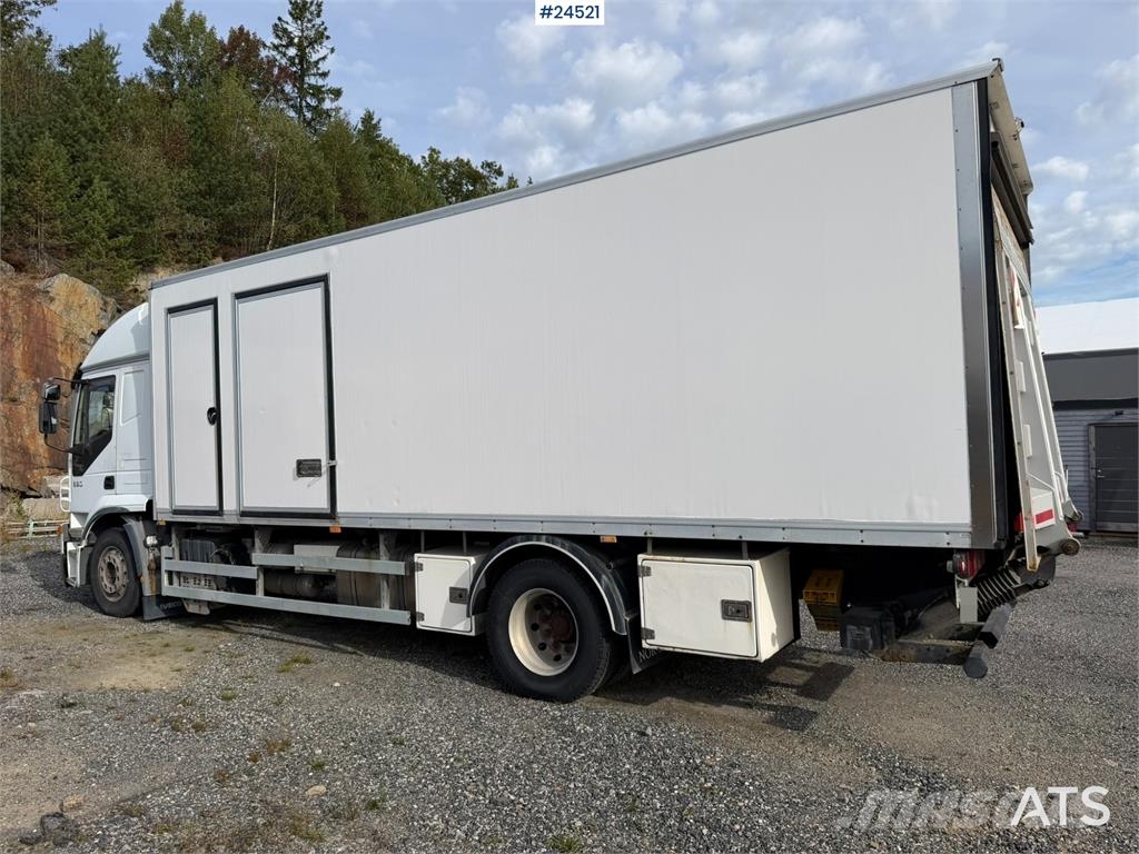 Iveco 190S35 Box truck – repair project with tail lift Box body trucks
