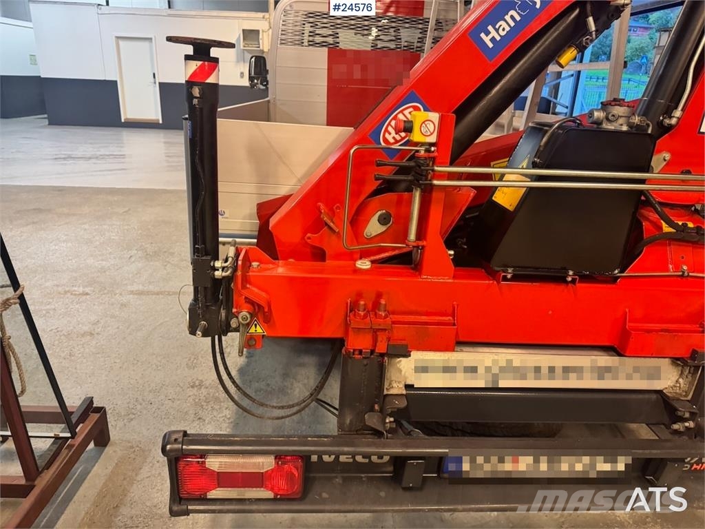 Iveco 50C18 Flatbed Truck with Rear-Mounted HMF Crane – Flakbilar