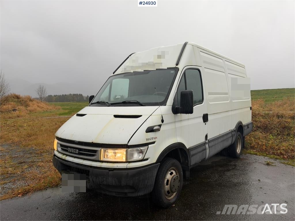 Iveco Daily 50C17 Van with tail lift Varevogne