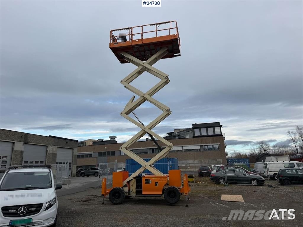 JLG 439RT scissor lift – 16 meters. WATCH VIDEO Škarjaste dvižne ploščadi