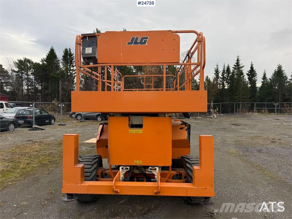 JLG 439RT scissor lift – 16 meters. WATCH VIDEO Škarjaste dvižne ploščadi