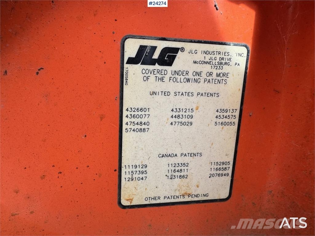 JLG E45AJ Articulating Boom Lift – Repair Object WATCH ブームリフト 屈伸型