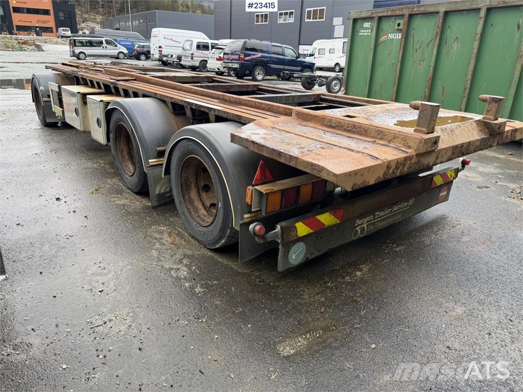 Kaupe 3 akslet hook trailer with tipper for sale as a re مقطورات لوادر